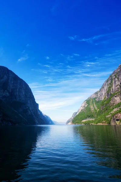 Norveç Lysefjord Çok Güzel Bir Manzara — Stok fotoğraf