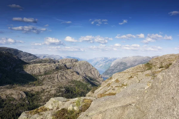 Het Noorse Lysefjord Een Prachtig Landschap — Stockfoto