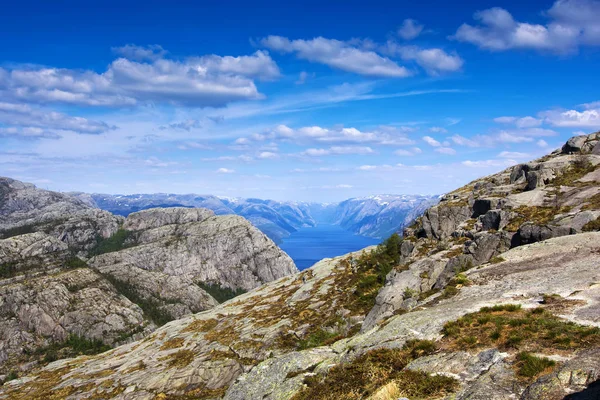 Norwegian Lysefjord Beautiful Landscape — Stock Photo, Image