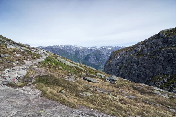 Lysefjord Noruego Hermoso Paisaje —  Fotos de Stock