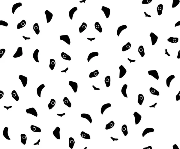 Impression de panda sans couture . — Image vectorielle