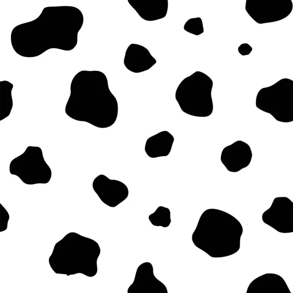 Seamless vector cow print. — Stock Vector