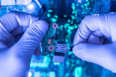 Yeni modern mikro elektronik teknoloji bilgisayar panoları f imalatı