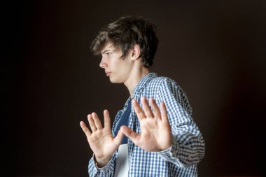 yakışıklı erkek duyguları ifade şeyler çöp ve bir şey durdurmak istediğiniz b