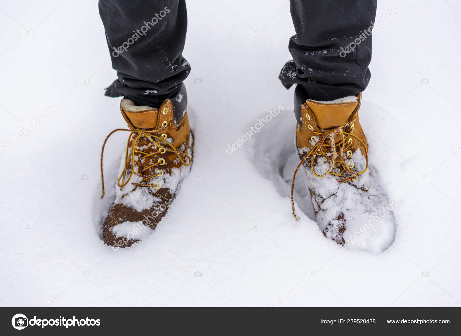 snowy boots