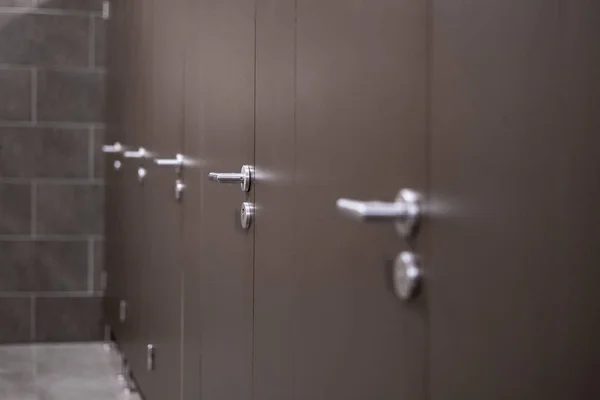 Public toilet restroom in city building interior b — Stock Photo, Image