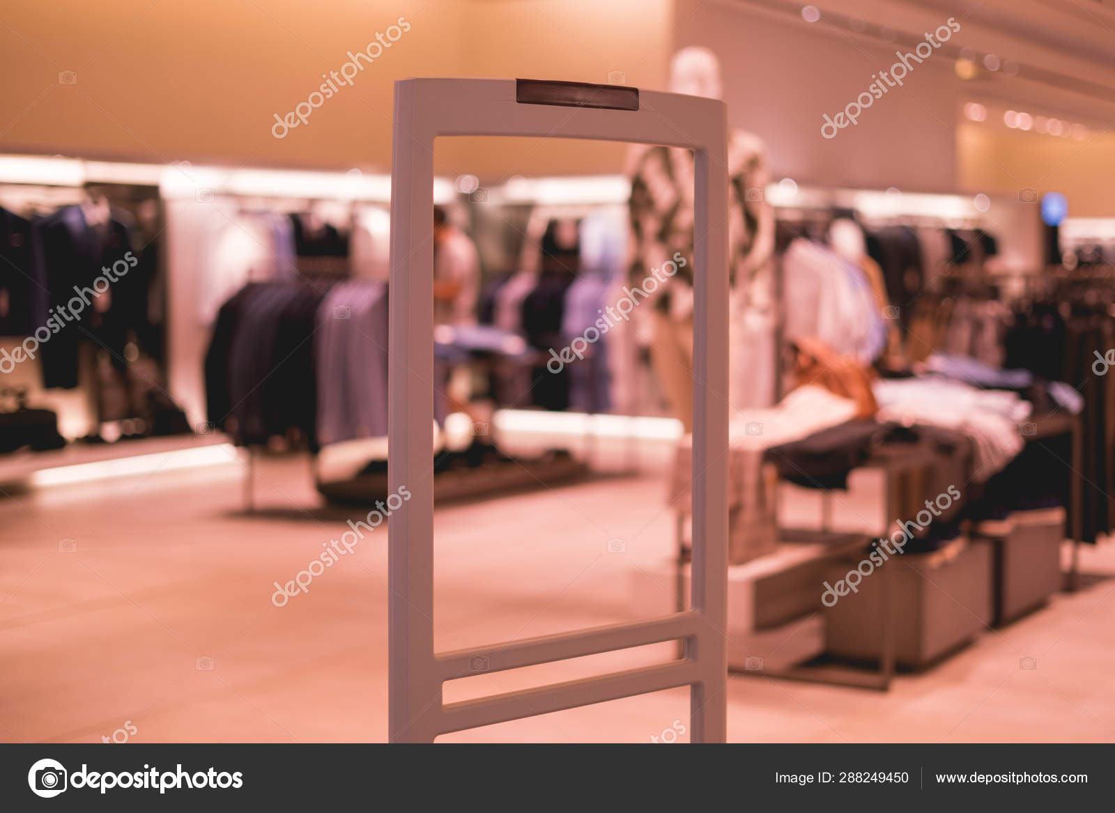 Store antitheft system signalisation alarm, scanner entrance gate