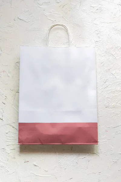 Shopping paper bag mock up copy space — Stock Photo, Image