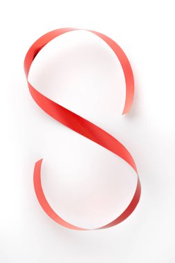 dekorasyon için izole edilmiş renk soyut kurdelesi