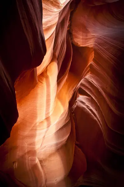 Beams Light Rift Lower Antelope Canyon — Stock Photo, Image