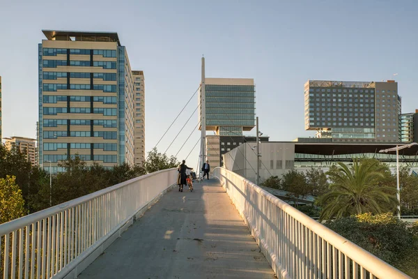 Átlós Mar Poblenou Tengeri Front Modern Épület — Stock Fotó