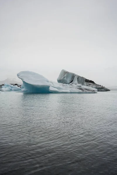 Jokulsarlon Gletsjerlagune Bij Zonsondergang — Stockfoto