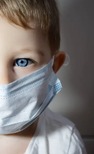 Little Boy Wear Protect Mask — Stock Photo, Image