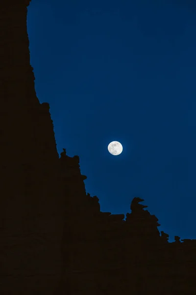 Moon Night Mountains — Stock Photo, Image