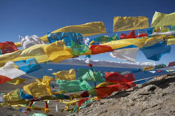 Colorful Flags Different Colors Form Tent — Foto de Stock