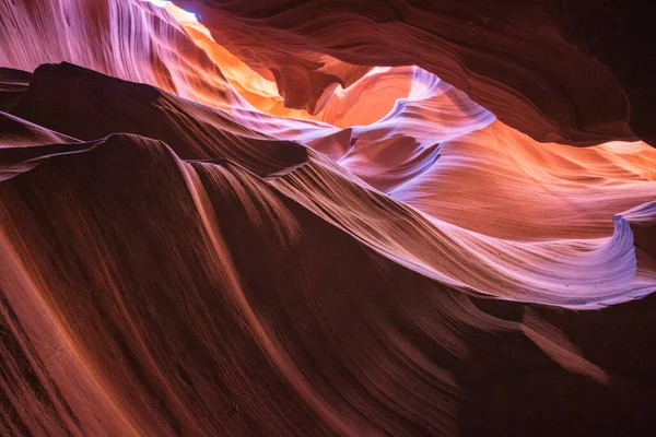 Dentro Antelope Canyon Cor Texturas — Fotografia de Stock