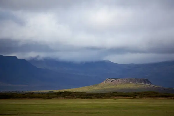Vulcanic Crater Iceland Nature Background — Stok fotoğraf