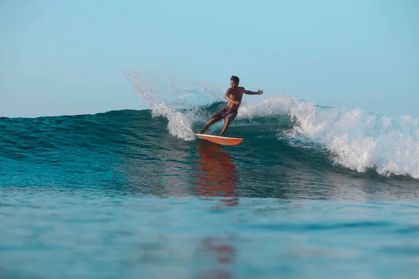 Surfer Wave Lombok Indonesia — Stock Photo, Image