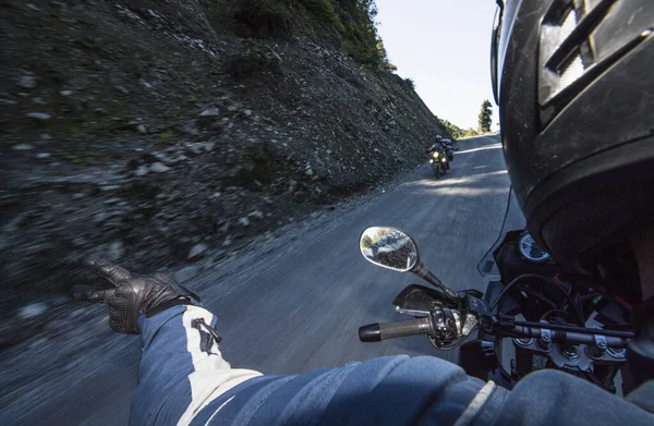 Ruta Carretera Austral Tur Yapan Motosikletli Adamlar — Stok fotoğraf