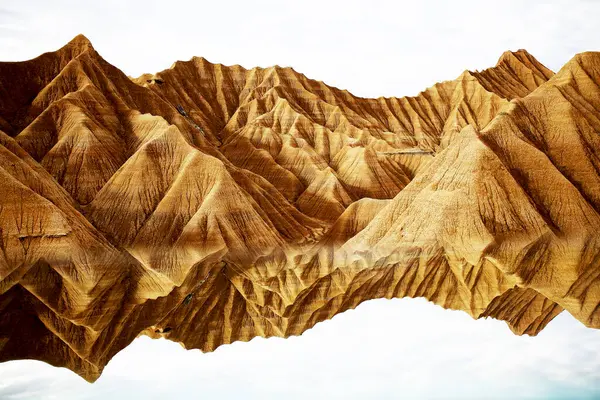 Bardenas Reales Paisagem Desértica Das Bardenas Navarra Espanha — Fotografia de Stock