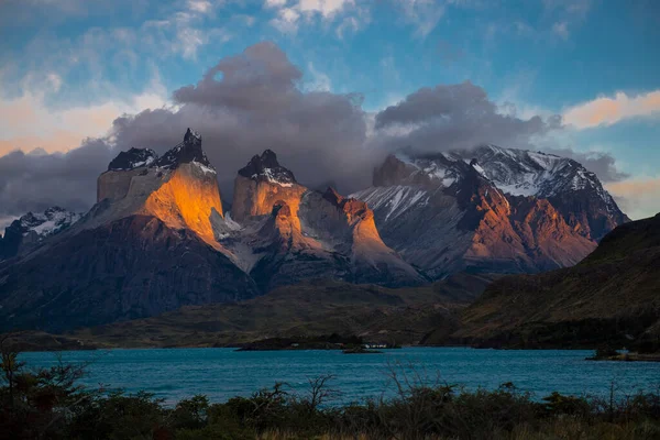 Torres Del Paine Nationalpark Södra Chile Patagonien — Stockfoto