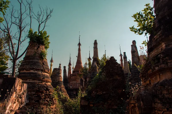 Place You Can See Hundreds Stupas — Stock Photo, Image