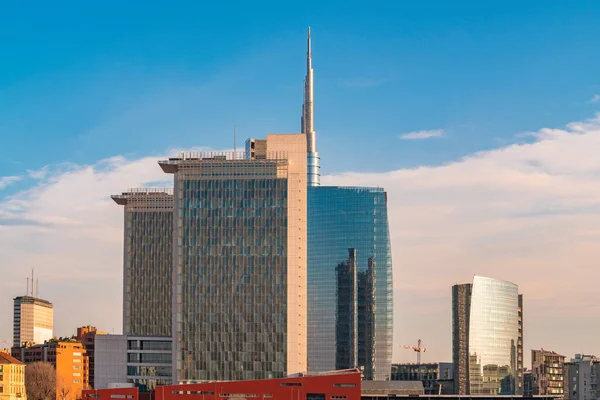 Vista Della Città Con Edifici Moderni Luogo Viaggio Sullo Sfondo — Foto Stock