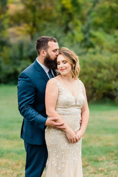 Portrait Freshly Married Husband Wife — Stock Photo, Image