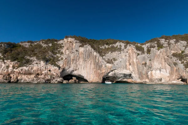 Grotta Del Bue Marino Tengerparttól Olasz Szardínia Sziget — Stock Fotó