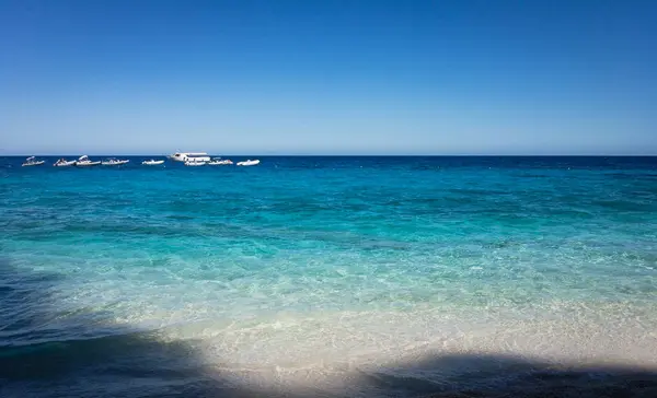 Agua Azul Playa Cala Die Gabbiani Isla Italiana Cerdeña — Foto de Stock