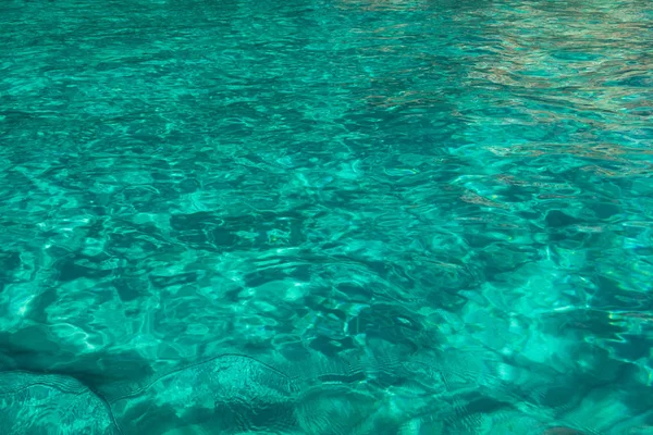 Texture Eau Mer Turquoise Avec Reflets — Photo
