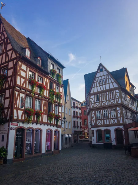 Half-timbered houses at Kirschgarten in the oldtown of Mainz, Ge — Stock Photo, Image