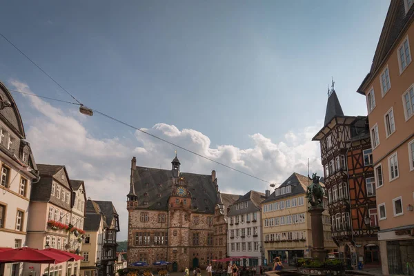 Cityscape of the German city of Marburg — Stock Photo, Image