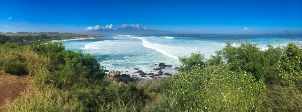 Панорама пляжного парку Hookipa, Мауї, Гаваї, США — стокове фото