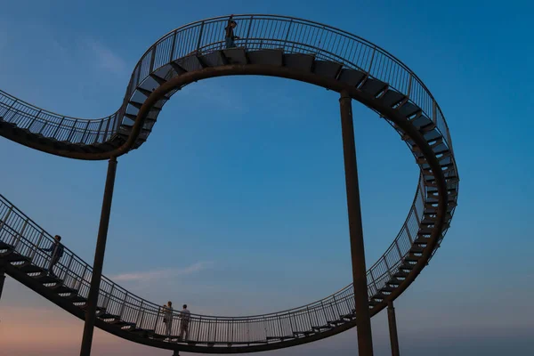 Duisburg Germania Agosto 2018 Frammento Della Scultura Calpestabile Delle Montagne — Foto Stock