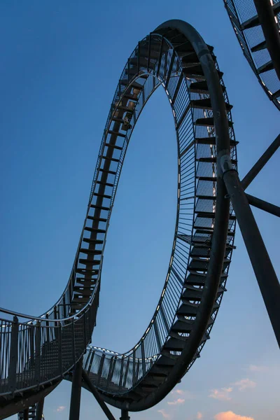 Duisburg Niemcy Sierpnia 2018 Fragment Walkable Tiger Turtle Roller Coaster — Zdjęcie stockowe