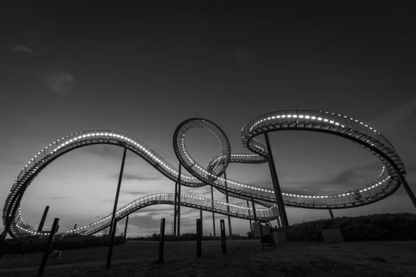 Duisburg Niemcy Sierpnia 2018 Walkable Tiger Turtle Roller Coaster Rzeźba — Zdjęcie stockowe