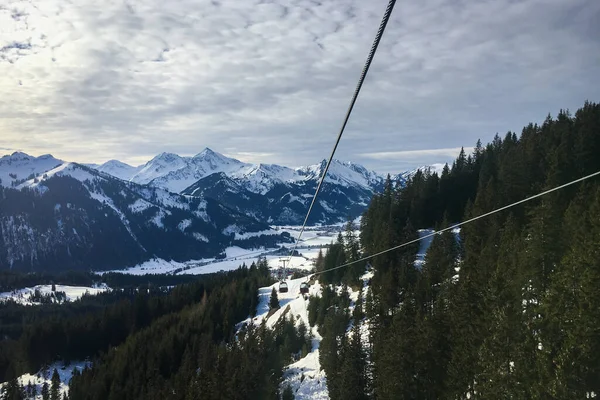 Vue Panoramique Tannheimer Tal Autrichien Vallée Tannheim Dans Région Tyrol — Photo