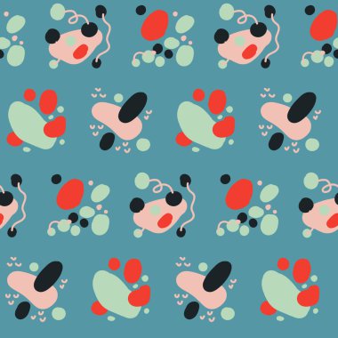 Yaz ayları parlak fayanssız soyut desenler.