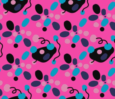 Yaz ayları parlak fayanssız soyut desenler.