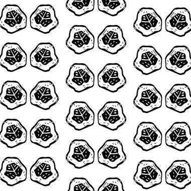 Kesim ayna çizgi deseni içinde siyah ve beyaz salatalık vektör, vektör kesim ayna çizgi deseni lineart dövme tarzı beyaz zemin üzerine siyah ve beyaz salatalık