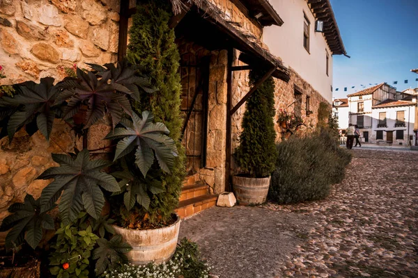 Covarrubias Casas Burgos Espanha — Fotografia de Stock