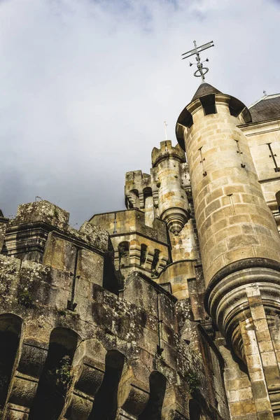 Detalj Tornen Butron Slott Gatica Baskien Spanien — Stockfoto