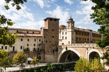 Roma 'nın antik sokaklarının manzarası