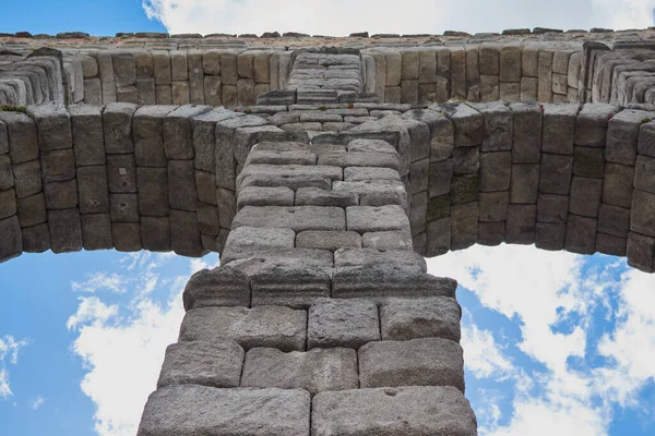 Vista Del Acueducto Segovia España — Foto de Stock