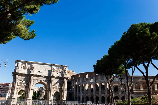 Vista Dell Arco Trionfo Del Colosseo — Foto Stock