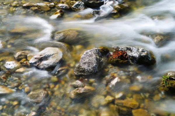 Detalle Del Río Lescun Cirque Aspe Valley Francia — Foto de Stock