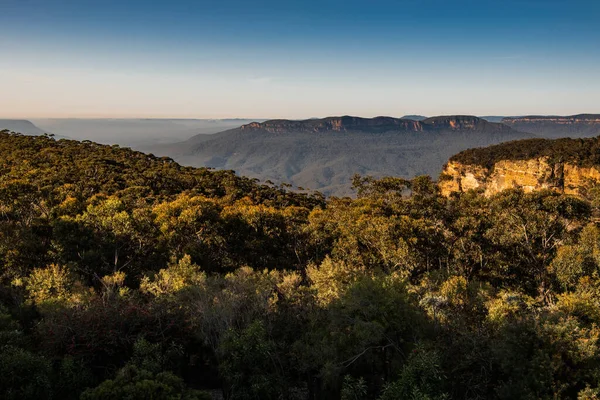 Acantilados Piedra Caliza Las Montañas Azules Nueva Gales Del Sur — Foto de Stock