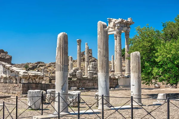Ruines Temple Dionysos Sur Une Ville Grecque Antique Pergame Turquie — Photo