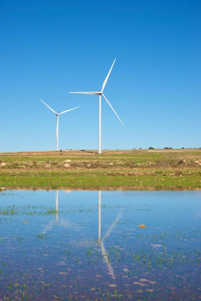 Molinos Viento Para Producción Energía Eléctrica España — Foto de Stock